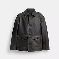 Loved Leather Shirt Jacket