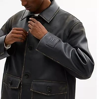 Loved Leather Shirt Jacket