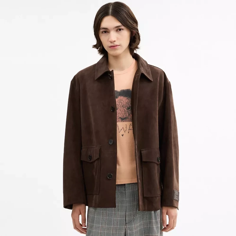 Suede Shirt Jacket