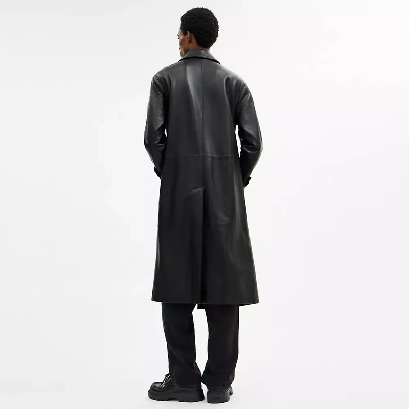 Leather Mac Coat