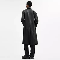 Leather Mac Coat