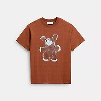 Fuzzy Signature Relaxed T Shirt