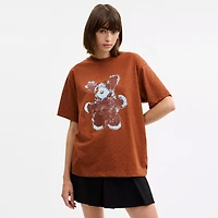Fuzzy Signature Relaxed T Shirt