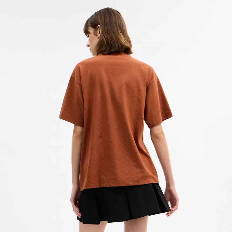 Fuzzy Signature Relaxed T Shirt