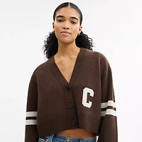 Horse And Carriage Cropped Cardigan