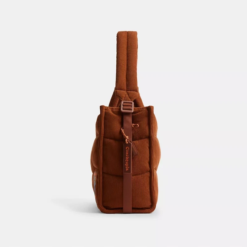 Coachtopia Loop Tote With Wavy Quilting In Corduroy