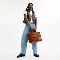 Coachtopia Loop Tote With Wavy Quilting In Corduroy