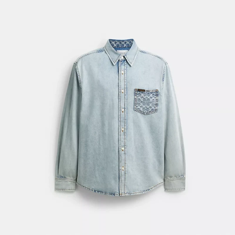 Long Sleeve Denim Shirt Organic Cotton