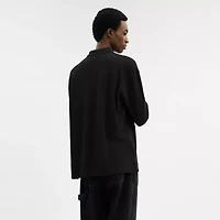 Horse And Carriage Long Sleeve Polo