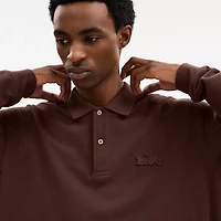Horse And Carriage Long Sleeve Polo
