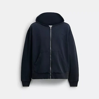 Garment Dyed Zip Hoodie