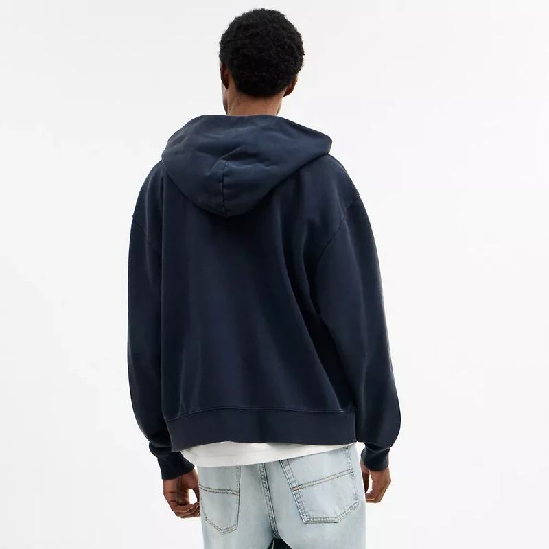 Garment Dyed Zip Hoodie