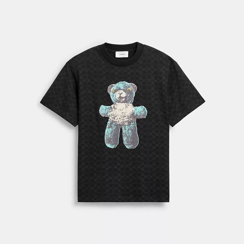 Teddy Graphic Signature Relaxed T Shirt