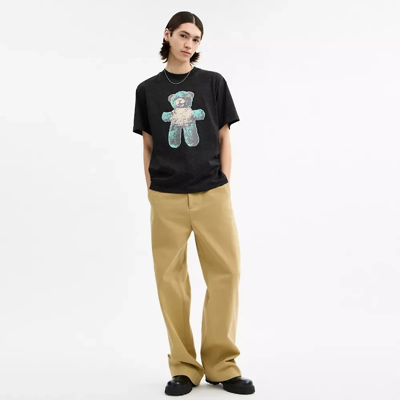 Teddy Graphic Signature Relaxed T Shirt