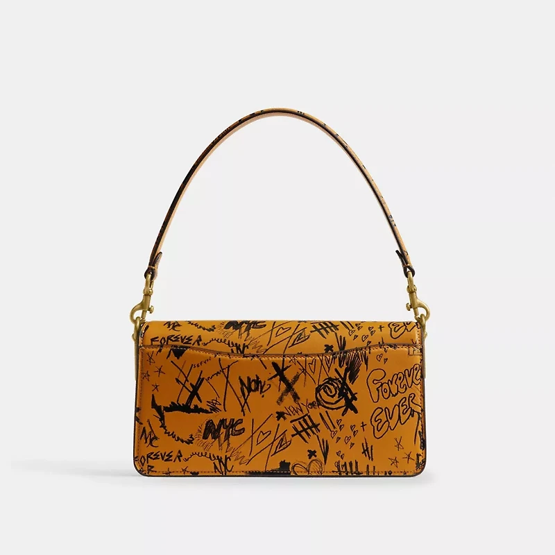 Tabby Shoulder Bag 26 With Graffiti Print