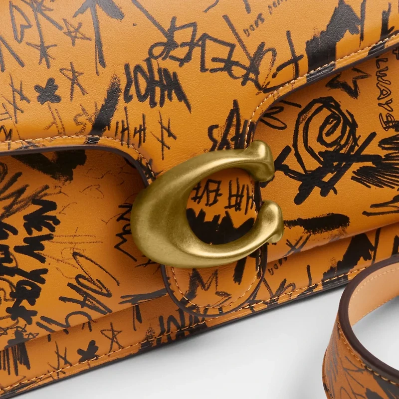 Tabby Shoulder Bag 26 With Graffiti Print