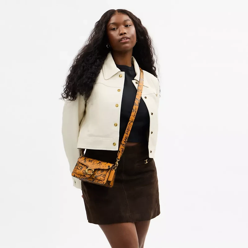 Tabby Shoulder Bag 20 With Graffiti Print