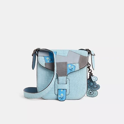 Upcrafted Courier Bag In Crocodile