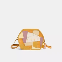Upcrafted Zip Geometric Pouch In Alligator