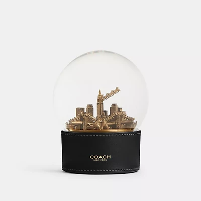 Snow Globe With Rexy And Snowman