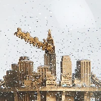 Snow Globe With Rexy And Snowman