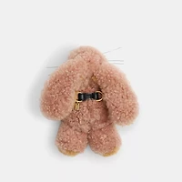 Floppy Shoe Charm In Shearling