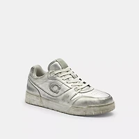 Soho Sneaker Distressed Metallic Leather