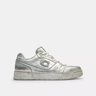 Soho Sneaker Distressed Metallic Leather