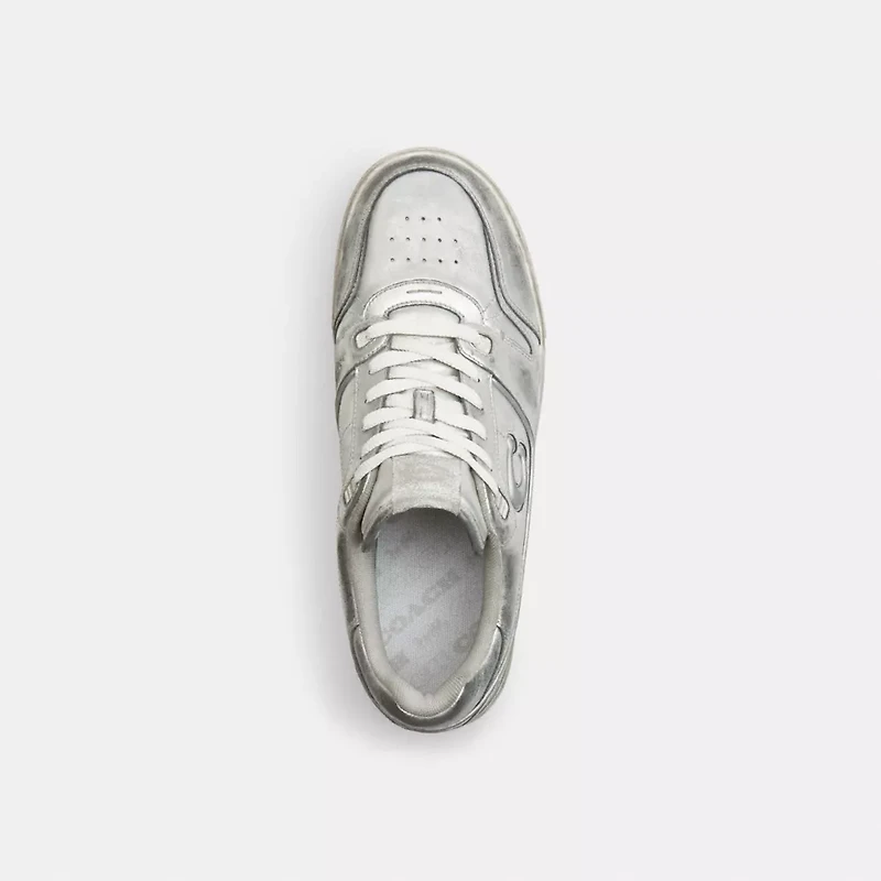 Soho Sneaker Distressed Metallic Leather