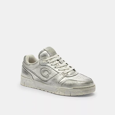 Soho Sneaker Distressed Metallic Leather
