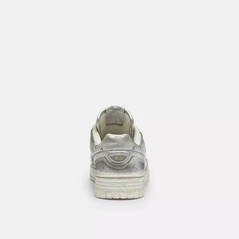 Soho Sneaker Distressed Metallic Leather