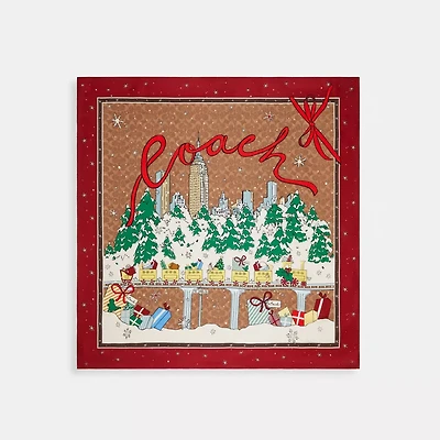 Signature Central Park Print Silk Square Scarf