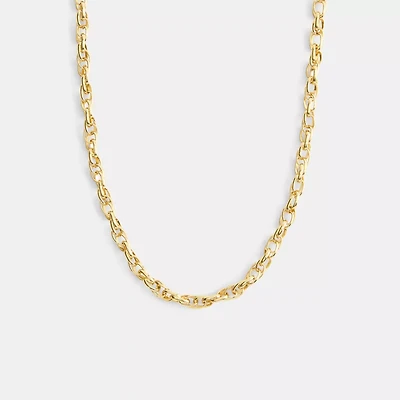Brushed Link Chain Necklace