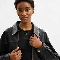 Brushed Rexy Pendant Necklace