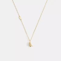 Brushed Rexy Pendant Necklace