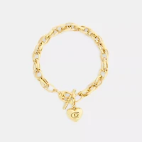 Heart Chain Link Bracelet