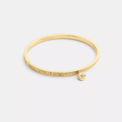 Brushed Tea Rose Hinged Bangle