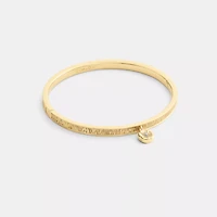 Brushed Tea Rose Hinged Bangle