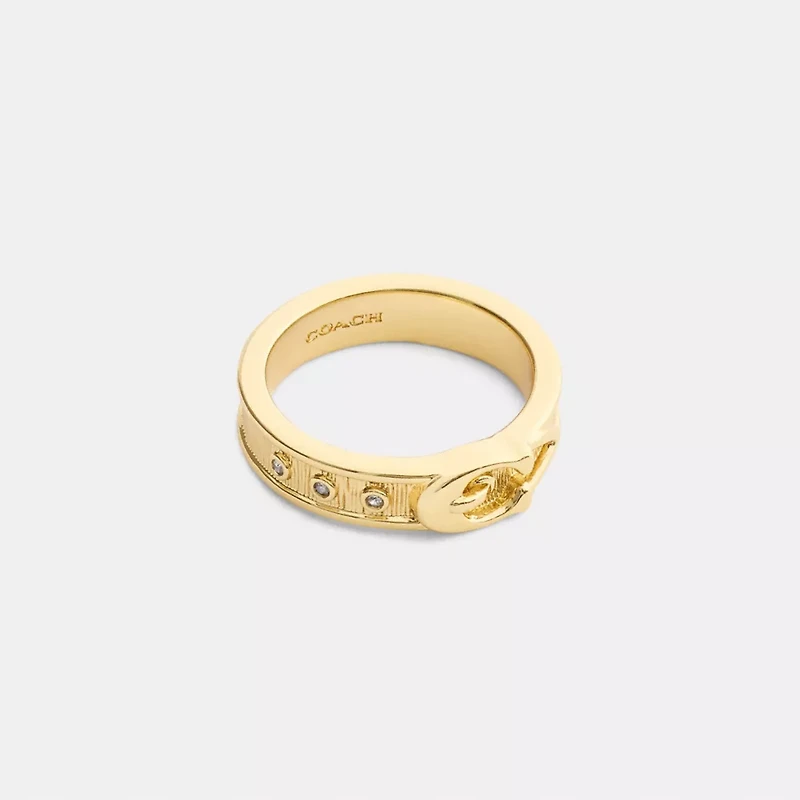 Brushed Buckle Ring