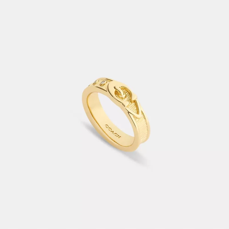 Brushed Buckle Ring