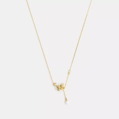 Cat Pearl Pendant Necklace