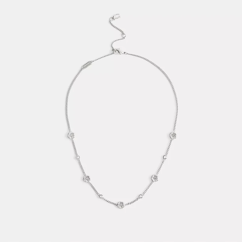 Tea Rose Station Necklace