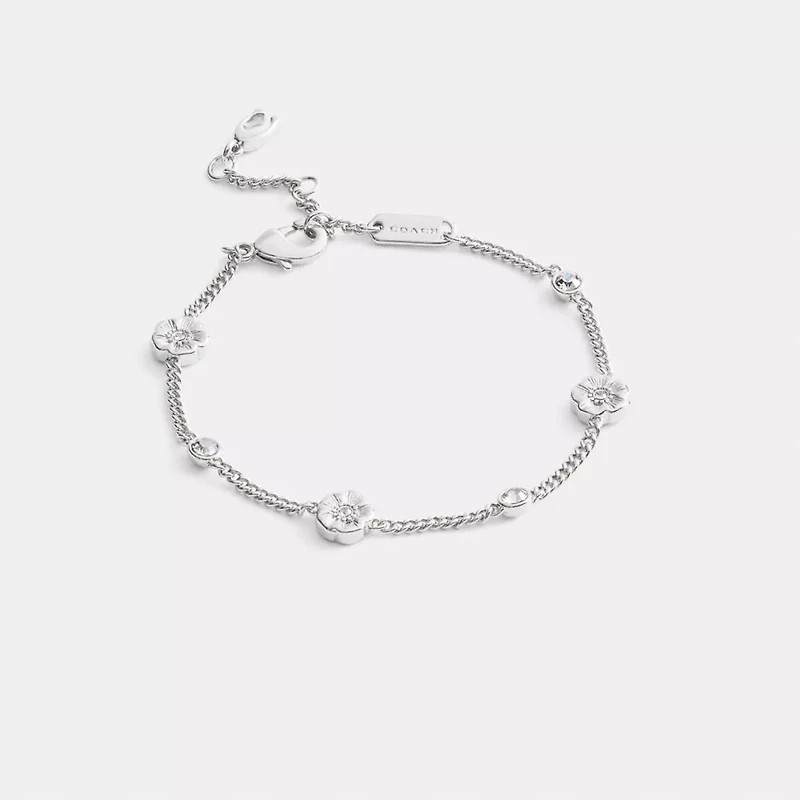 Tea Rose Station Linear Bracelet