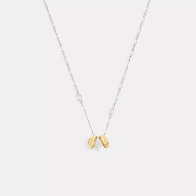 Signet Ring Rondell Pendant Necklace