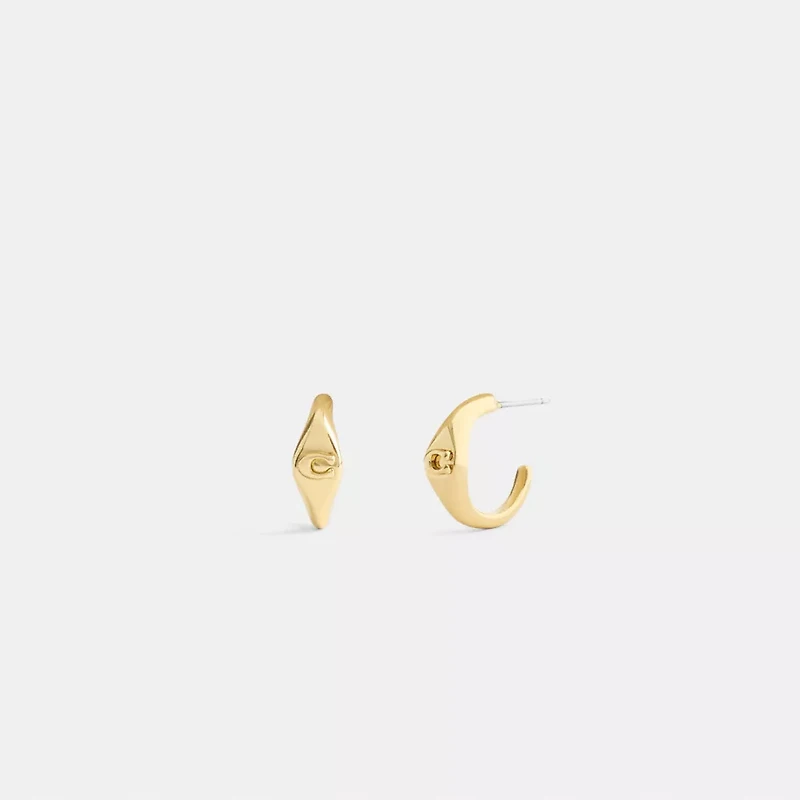 Signet Signature Huggie Earrings
