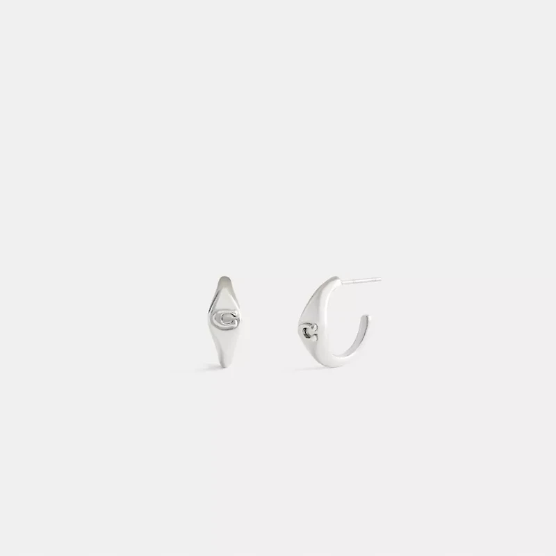 Signet Signature Huggie Earrings