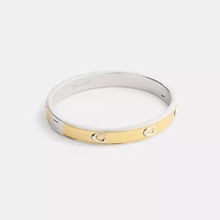Pegged Signature Hinged Bangle