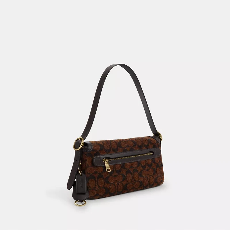 Etta Small Flap Shoulder Bag Signature Chenille