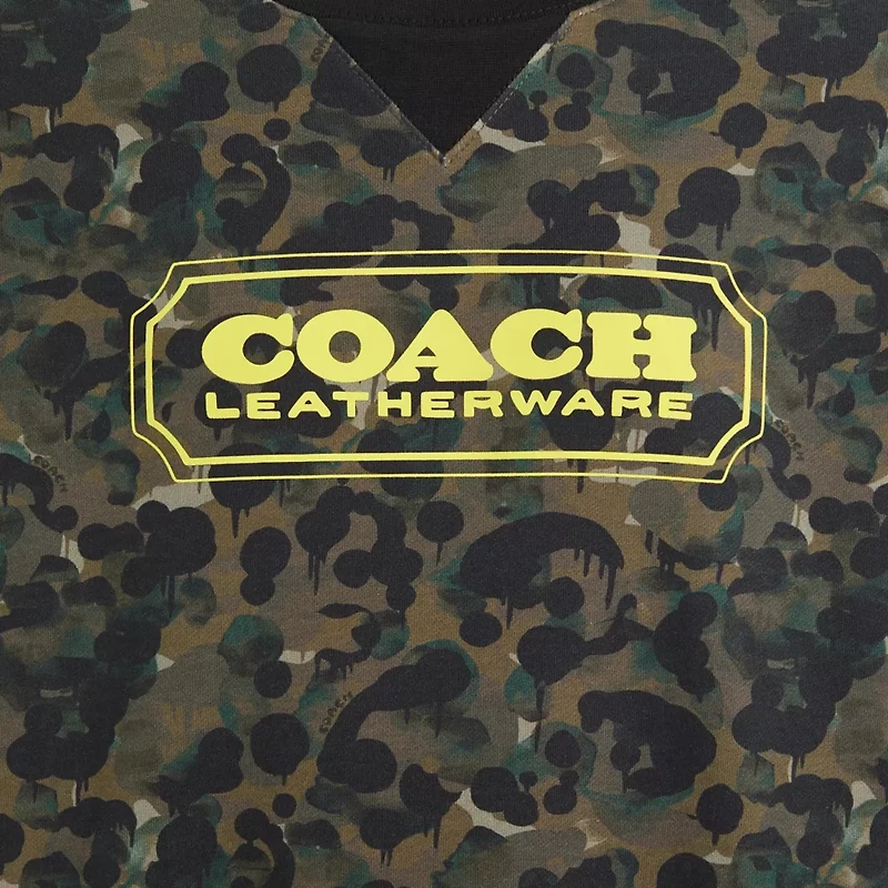 Restored Camo Print Crewneck