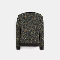 Restored Camo Print Crewneck